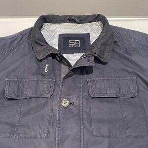 Men's Navy Lightweight Shirt Jacket